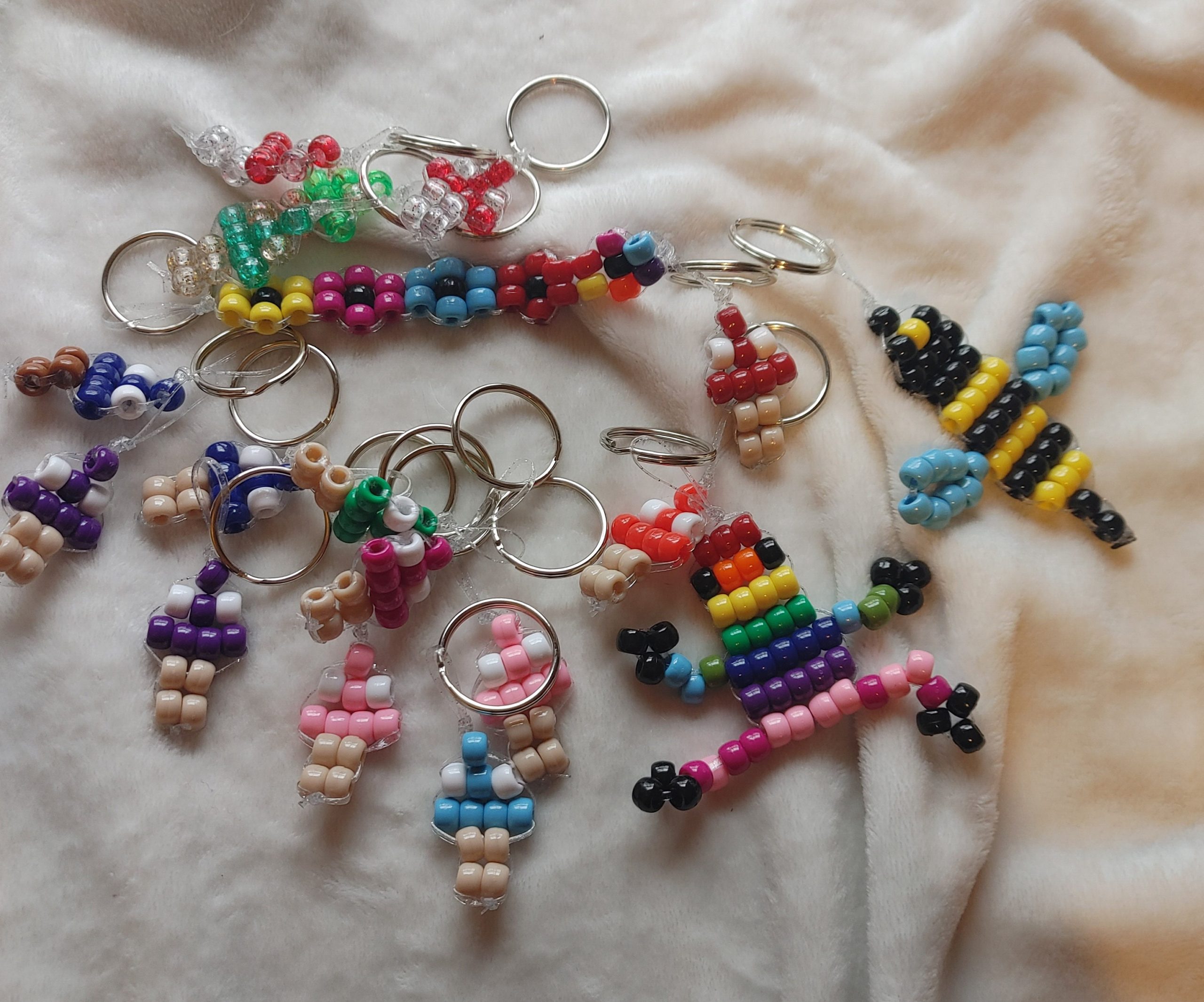 pony bead keychains