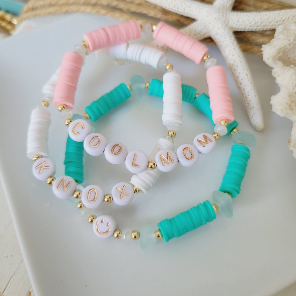 cute clay bead bracelets ideas