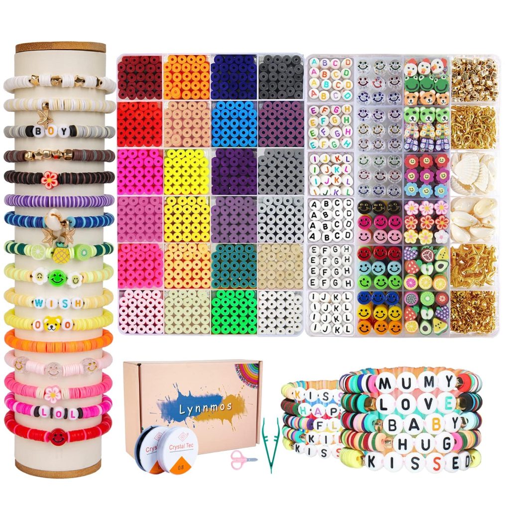 cute clay bead bracelets ideas