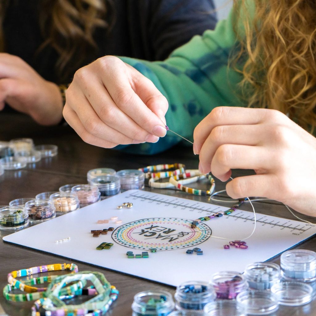 making bead bracelets