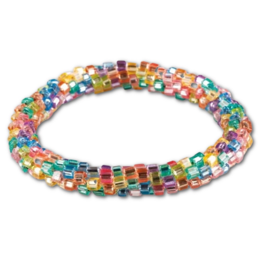 Crochet bead bracelet