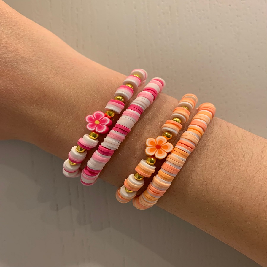 Aesthetic clay bead bracelet ideas