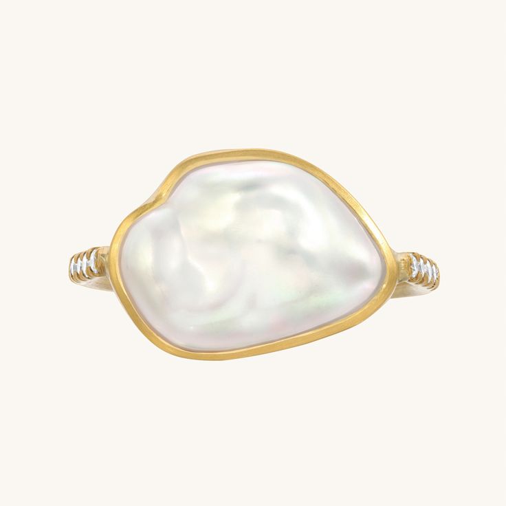 mother of pearl ring