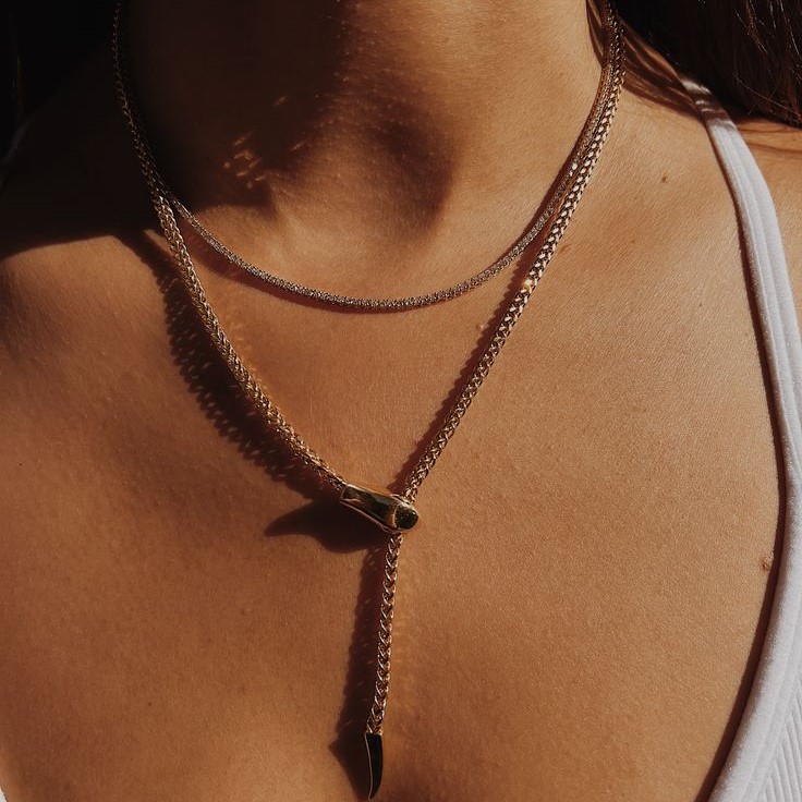 snake lariat necklace